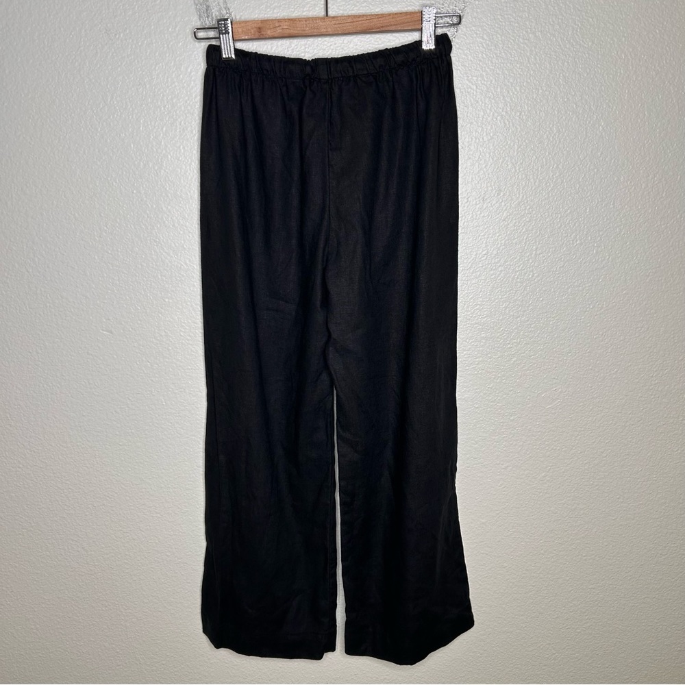 Reformation 100% linen black drawstring pants SP - Picture 9 of 14